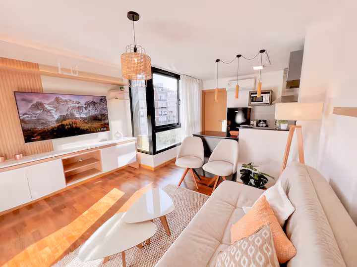 Interior del apartamento W7 en Montevideo